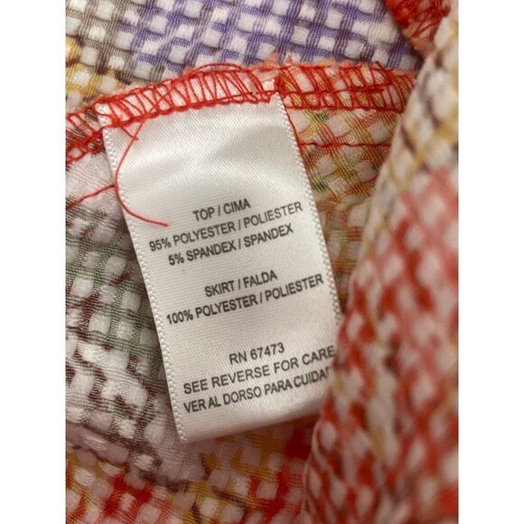 Danny & Nicole Women Textured Floral Fit And Flare Dress With Pockets Size 10 - Picture 10 of 11